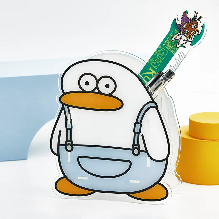 Wholesale Inventory Bestseller Eco-Friendly Plastic Custom Color Cartoon Pattern Handmade Custom Shape Pen Holder Model Acrylic MegaBDM