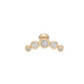 Fashionable Women Jewelry 925 Sterling Silver Tiny Gemstones Studs Earrings Dainty Engagement Earrings