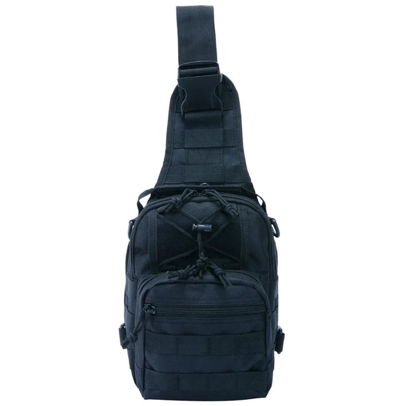 Wholesale In-Stock Outdoor Camouflage Single Shoulder Messenger Bag Fishing Chest Gym Hiking Camping Zipper Closure Polyester