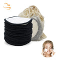Hot Sale 3.15" Eco Friendly Soft Reusable Cosmetic Cleansing Pads Girls Bamboo Makeup Remover