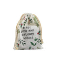 Wholesale Custom Logo Eco Reusable Recyclable Muslin Favor Gift Fabric Packaging Pouch Organic Cotton Drawstring Dust Bag