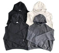 Wholesale Vintage Washed Hoodie Blank  Oversized  Vintage Acid Wash Black Hoodie