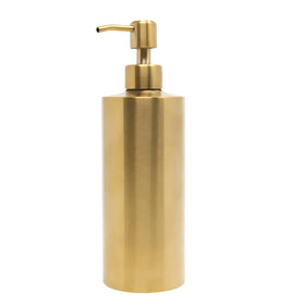 Brushed Nickel Dish Soap Dispenser (304 Stainless Steel) for Bathroom & Kitchen-Double Foam Soap Dispenser 15oz