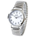 Easy to Read Luxury Women's Stainless Steel Expansion Watch Bands with Glass Dial Japan Quartz Stretch Band Watches