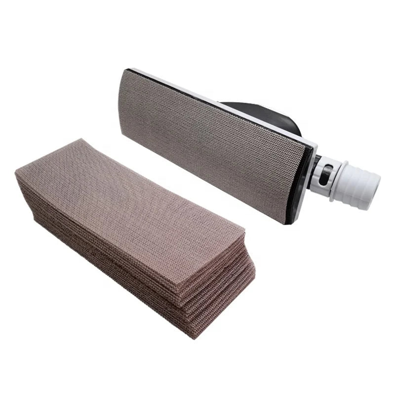 Medium Hardness 70/198mm Rectangular Dry Grinding Grid Sandpaper Square Shape Self-Adhesive Vacuum Flocking Square Shape