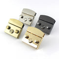 Alloy Press Push Lock Square Large Size Bag Briefcase Spring Lock Snap Decorative Clasps Closure Leathercraft Hardware Accessory