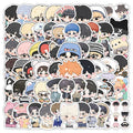 60PCS Funny Korean Band Lovely Cartoon Boys Stickers