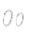 Titanium Steel Hoop Earrings Lightweight Cartilage Ear Rings Hypoallergenic Circle Design for Men Women Stainless Steel Hook