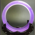 Authentic Grade Quartz Violet Jade Bracelet Lavender Purple Fashion Charm Jewelry Bangles From Burma