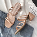 A12 Big Size 35-42 Women's High Heel slippers & Sandals with Good Quality and Low Price Factory Direct Sales