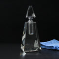 Fancy Pyramid Shape Crystal Arabic Attar Oud Oil Perfume Bottle for Sale
