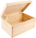 Home Unfinished Pine Wood Rectangle Makeup Organizer Storage Box with Lid Flexible Eco-Friendly Modern Design