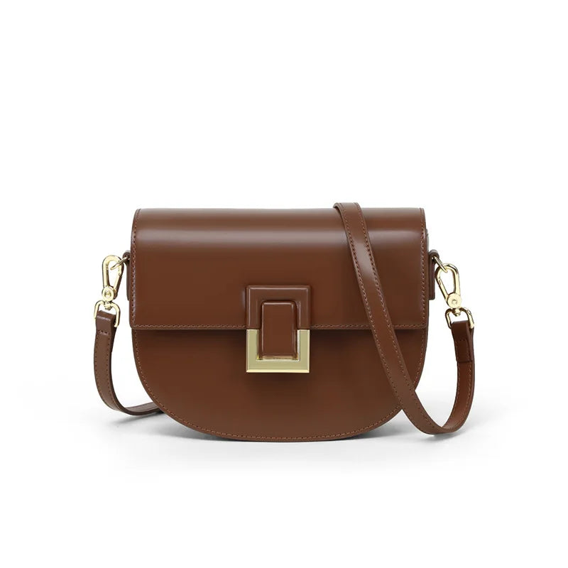 New Luxury Genuine Leather Handbags for Women Including Saddle Bags Crossbody Bags and Single - Shoulder Bags