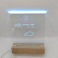 Wholesale Modern 3D LED Warm Light White & RGB Message Board Night Light Wooden Lamp Stand for Living Room for Acrylic Room Base