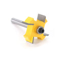 ALLUSE 4-Edge T-Slotting Router Bit with 6mm/6.35mm Shank TiCN Coated Carbide Climb Milling HRC 45-65 for OEM Wood Milling