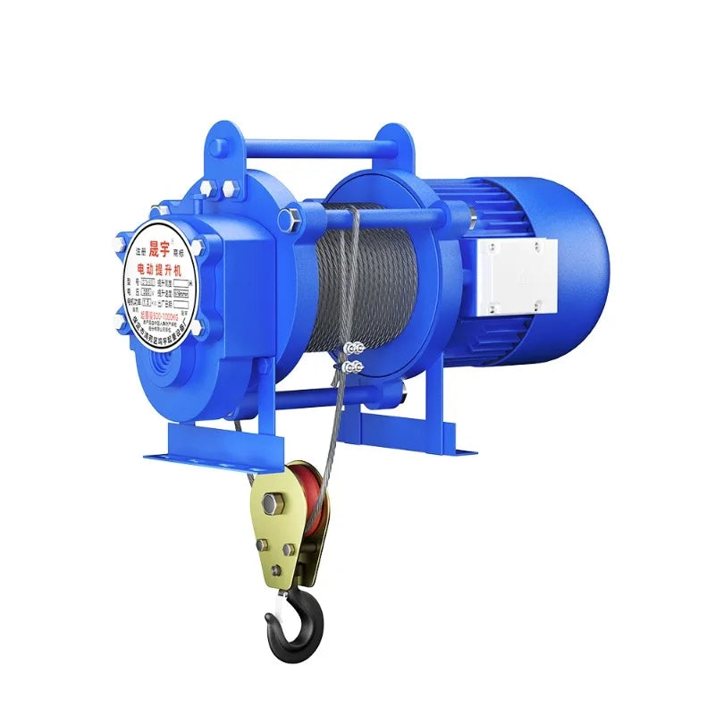 220V Winch Home Decoration Small Crane Construction Electric Hoist 1/2 Ton Lifting Small Lifting Hoist