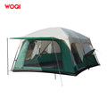 WOQI Family Cabin Tent 2-bedroom with Mesh Waterproof Double Decker Outdoor Large Tent