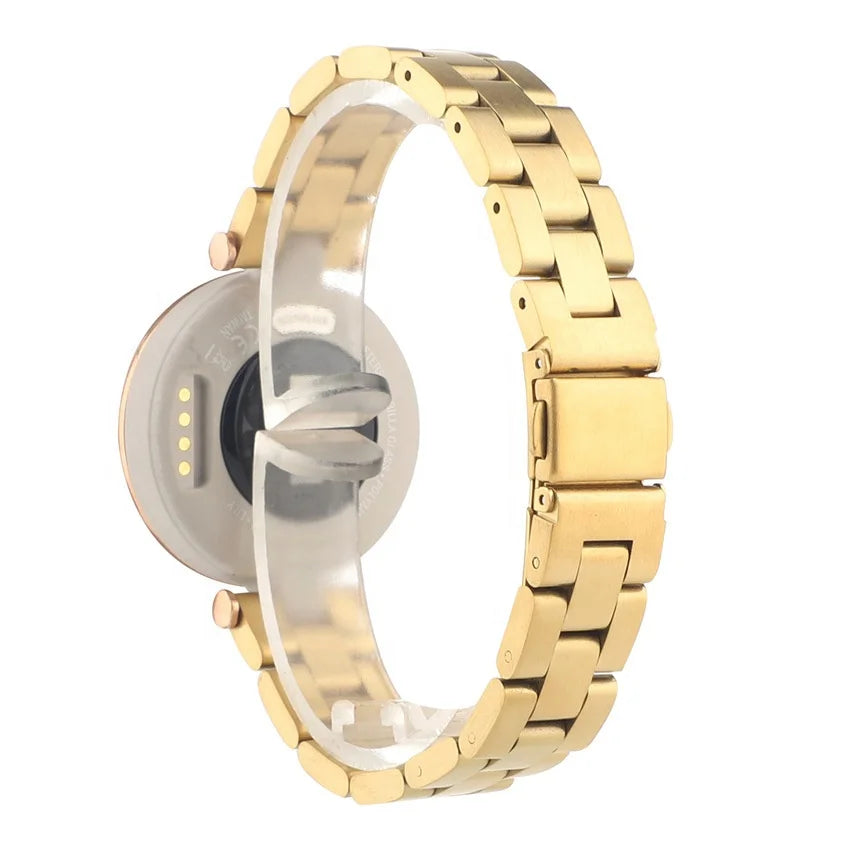 Garmin Lily Women's Sports Smart Watch with Three Beads Stainless Steel Strap Forged for Comfort and Style
