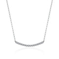 Fashion Classic Luxury Fine Jewelry Statement VVS1 Moissanite Diamond Platinum Plated 925 Silver Tennis Pendant Wedding Party