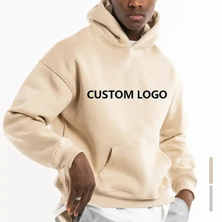 Wholesale Blank Cotton Hoodi Cropped Hoodie Custom Logo Oversized Puff Printing Hoodies