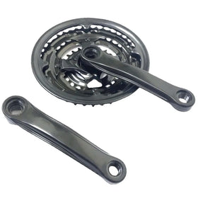 Bicycle Crank Adjustable 42T/34T/24T Bicycle Sprocket Belt Chain Cover Guard Sprocket 3 Speed Bicycle Accessories