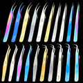 Eyelash Tweezers 3D Volume Lash Extension Tweezer Makeup Professional Fan Lashes Eyebrow Stainless Steel Tweezers
