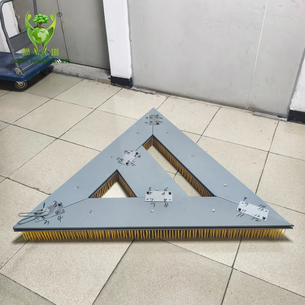 Triangle Brush Lawn Brush Football Field Lawn Special Comber Nylon Brushing Tool Synthetic Grass Maintenance Tools