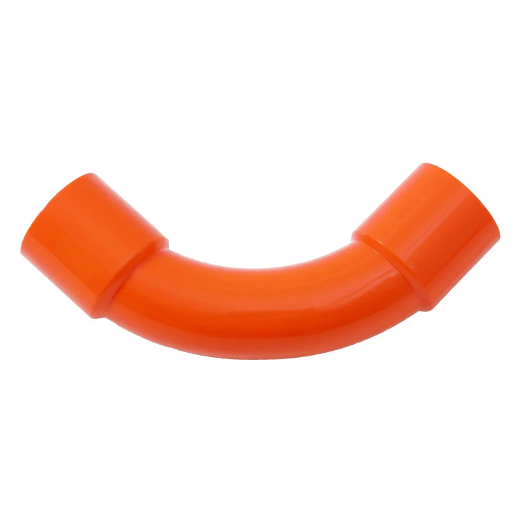 Degree Heavy Duty Orange Pvc Electric Conduit With Sweep Bends