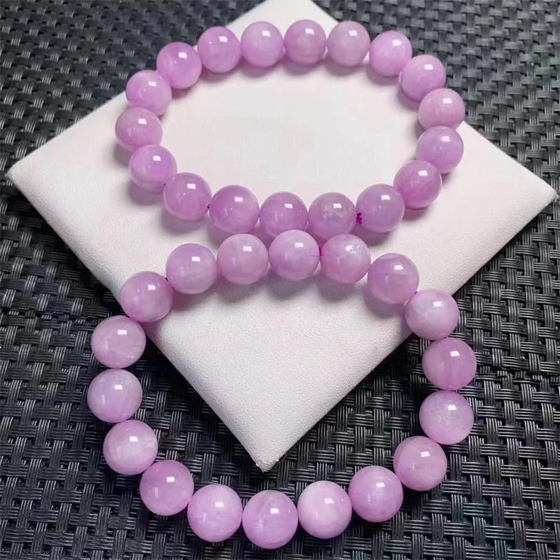 Crystal Bracelets Gemstone Jewelry Charm Beads Bracelet Kunzite Bracelets for Sale