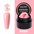 Solid Builder Gel for Nails Hard Gel Non-Sticky Hand Carving UV/LED Extension Gel with 3D Silicone Mold Nail Art Salon