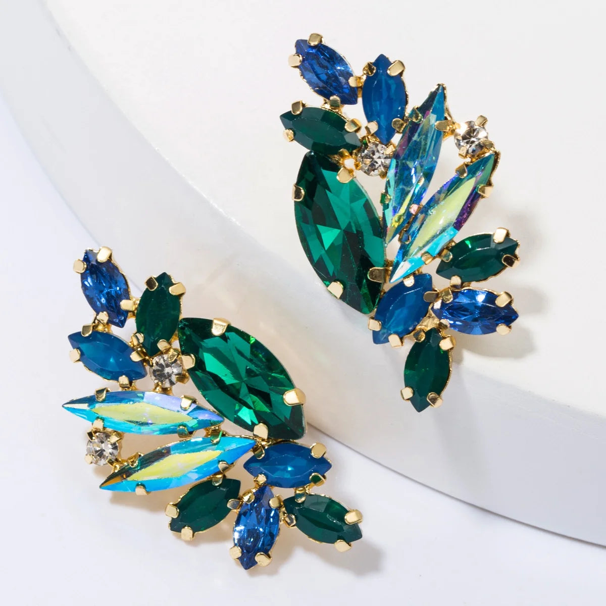 2022 Fashion Jewelry Personality Alloy Rhinestone Full Diamond Earrings Crystal Rhinestone Women Drop Dangle Earrings Women 2022