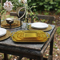 2025 Qian Hu Factory's Luxury Rectangular Serving Tray Shiny Polished Metal Square Hot Sale Home Hotel KTV SPA Serving Dishes