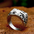 SS8-1086R New Fashion 16L Stainless Steel Rectangular Ring for Men Solid Cool Biker Men's Ring Retro Jewelry Gift Wholesale
