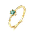 Fine Jewelry 925 Sterling Silver Square Shape Gemstone CZ Diamond Engagement 18k Gold Plating Rings for Women