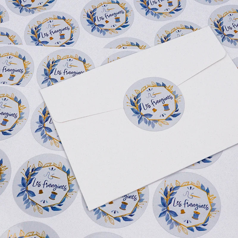 Digital Printing Custom Logo Label Roll Stickers Gold Foil/Silver Waterproof Clear Adhesive Vinyl Packaging Labels