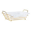 Custom Rose Gold Metal Wire Mesh Basket Eco-Friendly Multifunction Iron Art Storage Organizer for Kitchen Laundry Folding