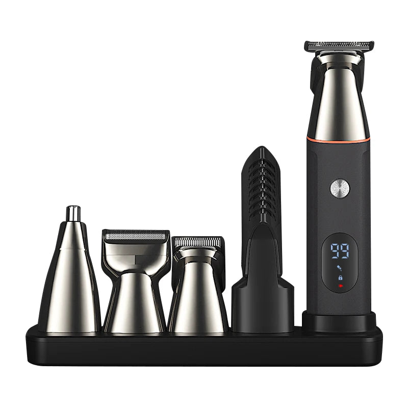 Professional 5 in 1 Mens Hair Clippers Grooming Kit Nose and Hair Trimmer