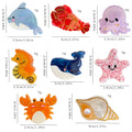 Animal Ocean Sea Star Dolphin Whale Shark Decorative Cute Acetate Lobster Claws Clip Accessories Mini Small Octopus Hair Claw
