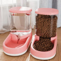Automatic 3.8L Capacity Gravity Pet Feeder for Small Medium Pets Rounded Bowl Shape  Plastic Material