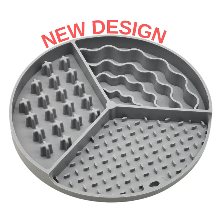 Silicone Slow Feeder Dog Bowl with Suction Cup Non-Slip for Small Medium Dogs 203g BPA Free Dishwasher Safe