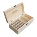 Pine Wood Perfume Box Wooden Perfume Essential Oil Organize Display Rack Box
