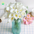 Calla Lily Bride Artificial Wedding Flower PU Material Home Party Decor for Bridal Wedding