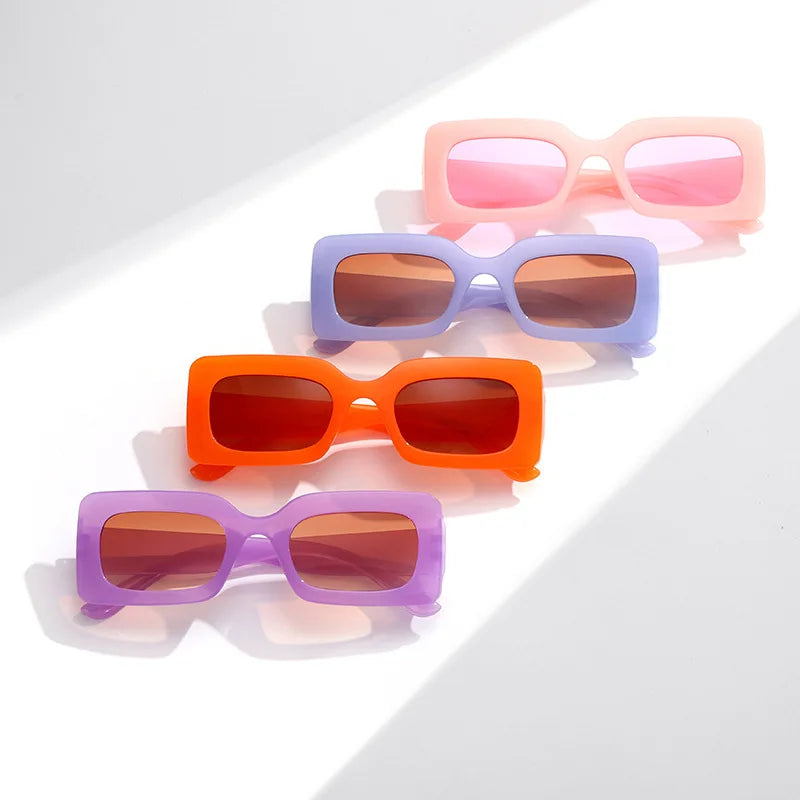 Cheapest Supply Wholesale Price Rectangle Frame Custom Printer Sun Glasses Logo Retro Luxury Brand Sunglasses Uv400 New Arrival