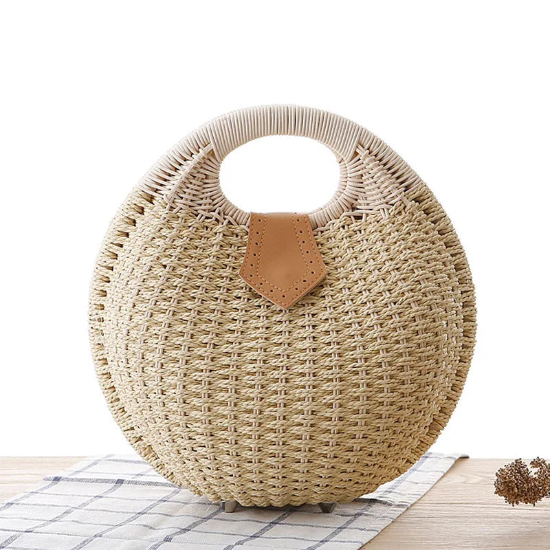 Hot Sale Fashion Wholesale Straw Bag Lovely Woven Ladies Bags Summer Straw Beach Bag