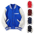 Cotton Men's Varsity Jacket Stand Collar Windproof Eco-Friendly Custom Baseball Letterman Coat College Streetwear Baseball