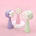 2026 Fashion Trends Facial Washing Brush Colorful Stand-up Design with Deep Cleaning Soft Hair Bristles Comfortable Handle