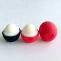 Custom Logo Waterproof Repairing Hydrating SPF 30 Herbal Cute Black Red Heart Vegan Lip Balm Ball