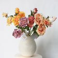 TG023 Artificial Flowers Rose Autumn Photography Props Home Decoration Flowers Artificial Garden Leaves Wedding Decoration