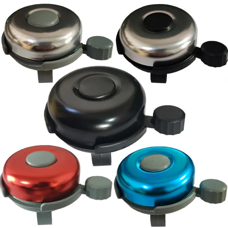 Classic Multicolor Aluminum Bike Bell Loud Crisp Clear Sound for Adults and Kids Made of Durable Alloy