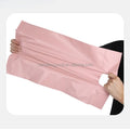 Custom Logo Printing Peach Pink Handle Polymailer Express Mailing Bag Waterproof Biodegradable for Clothing Packaging